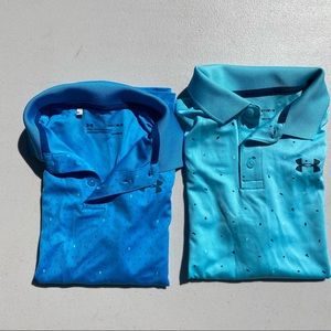 Boys Under Armor Polos- set of 2 M LIKE NEW